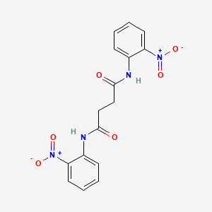 molecular formula C16H14N4O6 B14802835 N,N'-bis(2-nitrophenyl)butanediamide 