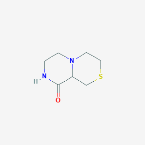 molecular formula C7H12N2OS B14802838 hexahydropyrazino[2,1-c][1,4]thiazin-9(6H)-one 