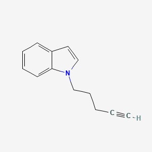 molecular formula C13H13N B14802893 1-(Pent-4-yn-1-yl)-1H-indole 