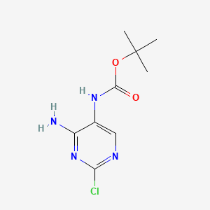 molecular formula C9H13ClN4O2 B14802895 tert-Butyl (4-amino-2-chloropyrimidin-5-yl)carbamate 