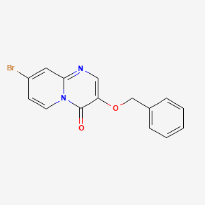 molecular formula C15H11BrN2O2 B14802946 3-(Benzyloxy)-8-bromo-4H-pyrido[1,2-a]pyrimidin-4-one 