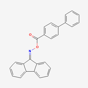 molecular formula C26H17NO2 B14802952 biphenyl-4-yl[(9H-fluoren-9-ylideneamino)oxy]methanone 