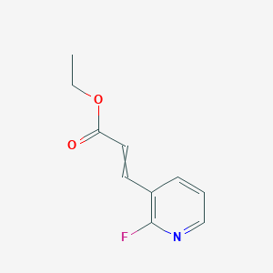 molecular formula C10H10FNO2 B14803010 Ethyl 3-(2-fluoropyridin-3-yl)prop-2-enoate 