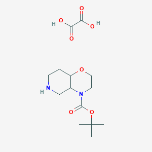 molecular formula C14H24N2O7 B14803061 tert-Butyl octahydro-4H-pyrido[4,3-b][1,4]oxazine-4-carboxylate oxalate 