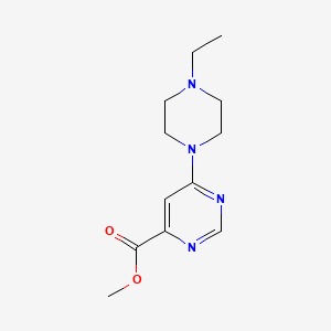 molecular formula C12H18N4O2 B1480309 Methyl 6-(4-ethylpiperazin-1-yl)pyrimidine-4-carboxylate CAS No. 2098132-03-5