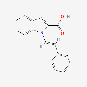 molecular formula C17H13NO2 B14803102 N-Styrylindol-2-carbonsaeure 