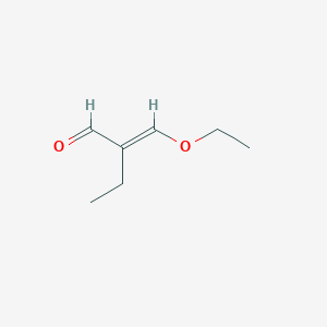 molecular formula C7H12O2 B14803122 2-(Ethoxymethylene)butanal 