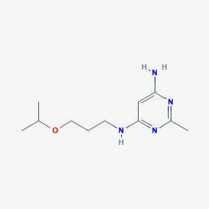 molecular formula C11H20N4O B1480318 N4-(3-isopropoxypropyl)-2-methylpyrimidine-4,6-diamine CAS No. 1850928-70-9
