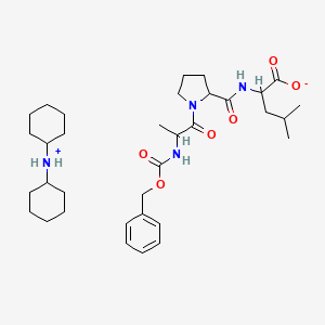 molecular formula C34H54N4O6 B14803335 Cbz-DL-Ala-DL-Pro-DL-Leu-OH.DCHA 