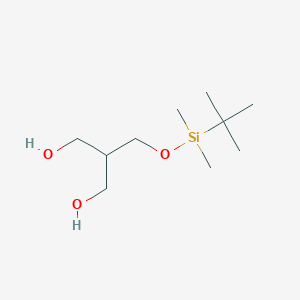 molecular formula C10H24O3Si B14803389 2-(((tert-Butyldimethylsilyl)oxy)methyl)propane-1,3-diol CAS No. 882167-78-4