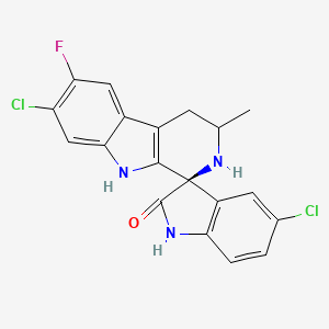 molecular formula C19H14Cl2FN3O B14803443 Nitd609;kae609 