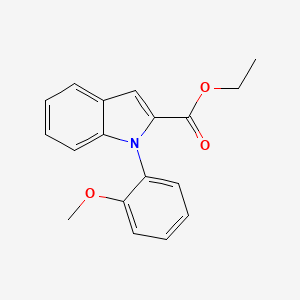 molecular formula C18H17NO3 B14803445 Ethyl 1-(2-Methoxyphenyl)indole-2-carboxylate 