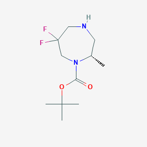 molecular formula C11H20F2N2O2 B14803514 tert-butyl (2S)-6,6-difluoro-2-methyl-1,4-diazepane-1-carboxylate 