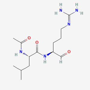 molecular formula C14H27N5O3 B14803531 N-Acetyl-L-leucyl-L-argininal CAS No. 35039-75-9
