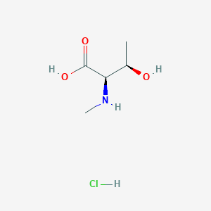 molecular formula C5H12ClNO3 B14803608 N-Me-D-Thr-OH.HCl 