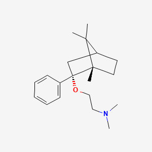 molecular formula C20H31NO B14803628 N,N-dimethyl-2-[[(1S,2S)-1,7,7-trimethyl-2-phenyl-2-bicyclo[2.2.1]heptanyl]oxy]ethanamine 