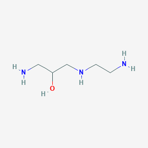 molecular formula C5H15N3O B14803700 Amino-3-(2-aminoethylamino)propan-2-ol 