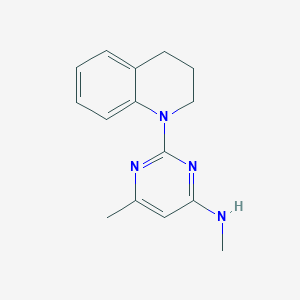 molecular formula C15H18N4 B14803740 2-(3,4-dihydroquinolin-1(2H)-yl)-N,6-dimethylpyrimidin-4-amine 