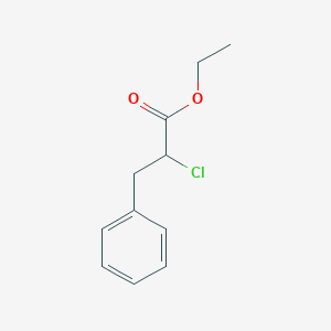 molecular formula C11H13ClO2 B14803852 Ethyl 2-chloro-3-phenylpropanoate CAS No. 7497-19-0