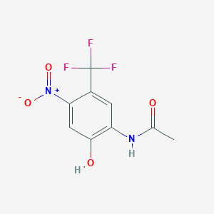 molecular formula C9H7F3N2O4 B14803869 N-(2-Hydroxy-4-nitro-5-(trifluoromethyl)phenyl)acetamide 