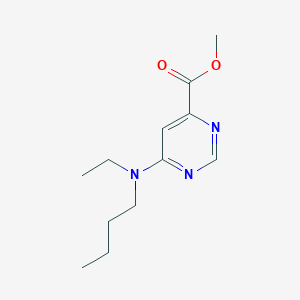 molecular formula C12H19N3O2 B1480392 Methyl 6-(butyl(ethyl)amino)pyrimidine-4-carboxylate CAS No. 2098142-39-1