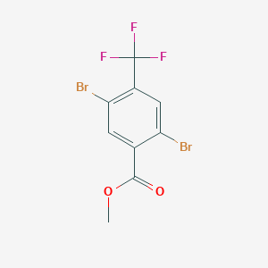 molecular formula C9H5Br2F3O2 B14804043 Methyl 2,5-dibromo-4-trifluoromethylbenzoate 