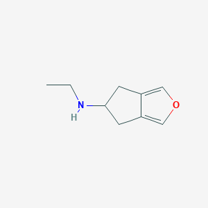 molecular formula C9H13NO B1480413 N-ethyl-5,6-dihydro-4H-cyclopenta[c]furan-5-amine CAS No. 2091168-40-8