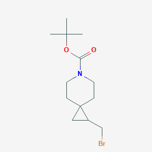 molecular formula C13H22BrNO2 B1480416 Tert-butyl 1-(bromomethyl)-6-azaspiro[2.5]octane-6-carboxylate CAS No. 1824018-70-3