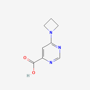 molecular formula C8H9N3O2 B1480419 6-(Azetidin-1-yl)pyrimidine-4-carboxylic acid CAS No. 2097949-49-8