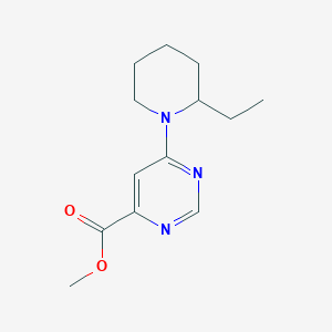 molecular formula C13H19N3O2 B1480422 Methyl 6-(2-ethylpiperidin-1-yl)pyrimidine-4-carboxylate CAS No. 2098142-43-7