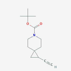 molecular formula C14H21NO2 B1480455 Tert-butyl 1-ethynyl-6-azaspiro[2.5]octane-6-carboxylate CAS No. 2097974-51-9
