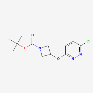 molecular formula C12H16ClN3O3 B14804580 Tert-butyl 3-[(6-chloropyridazin-3-yl)oxy]azetidine-1-carboxylate 