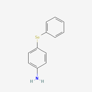 molecular formula C12H11NSe B14804600 Benzenamine, 4-(phenylseleno)- CAS No. 16089-79-5