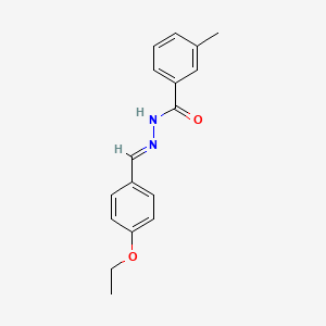 molecular formula C17H18N2O2 B14804616 N'-[(E)-(4-ethoxyphenyl)methylidene]-3-methylbenzohydrazide 