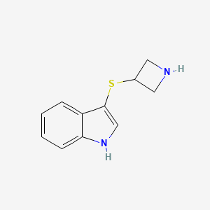 molecular formula C11H12N2S B1480468 3-(azetidin-3-ylthio)-1H-indole CAS No. 2098127-10-5