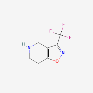 molecular formula C7H7F3N2O B14804948 3-Trifluoromethyl-4,5,6,7-tetrahydro-isoxazolo[4,5-C]pyridine 