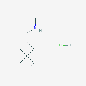 molecular formula C9H18ClN B1480505 N-methyl-1-(spiro[3.3]heptan-2-yl)methanamine hydrochloride CAS No. 2097996-60-4