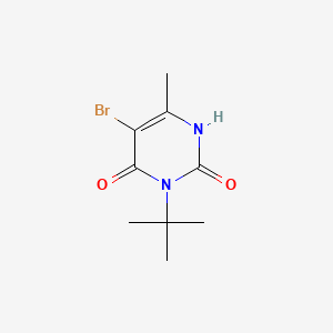 molecular formula C9H13BrN2O2 B14805210 Uracil, 5-bromo-3-tert-butyl-6-methyl- CAS No. 7286-76-2