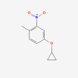 molecular formula C10H11NO3 B14805235 4-Cyclopropoxy-1-methyl-2-nitrobenzene 