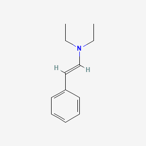 molecular formula C12H17N B14805265 (E)-N,N-Diethyl-2-phenylethenamine 