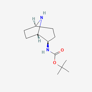 molecular formula C12H22N2O2 B14805365 tert-butyl N-[(1S,2R,5R)-8-azabicyclo[3.2.1]octan-2-yl]carbamate 