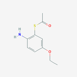 molecular formula C10H13NO2S B14805413 S-(2-Amino-5-ethoxyphenyl) ethanethioate 