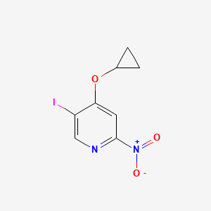 molecular formula C8H7IN2O3 B14805523 4-Cyclopropoxy-5-iodo-2-nitropyridine 