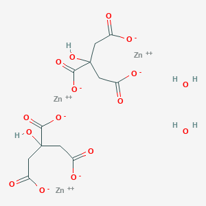 molecular formula C12H14O16Zn3 B148056 柠檬酸锌二水合物 CAS No. 5990-32-9