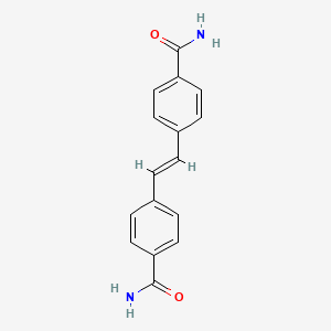 molecular formula C16H14N2O2 B14805624 4,4'-(Ethene-1,2-diyl)dibenzamide 