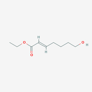 molecular formula C9H16O3 B14805713 Ethyl (E)-7-hydroxyhept-2-enoate 