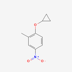 molecular formula C10H11NO3 B14805868 1-Cyclopropoxy-2-methyl-4-nitrobenzene 
