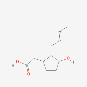 molecular formula C12H20O3 B148060 (+/-)-3-Hydroxy-2-(2-pentenyl)cyclopentaneacetic Acid CAS No. 131488-83-0