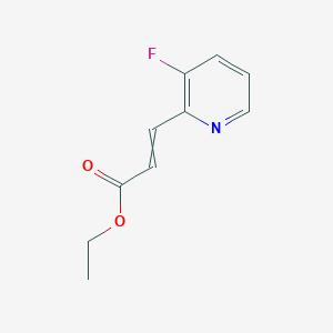 molecular formula C10H10FNO2 B14806170 Ethyl 3-(3-fluoropyridin-2-yl)prop-2-enoate 