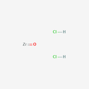 molecular formula ZrOCl2<br>Cl2H2OZ B148067 Zirconium oxychloride CAS No. 7699-43-6